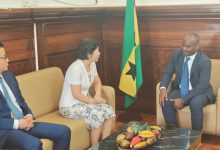 徐迎真大使会见圣普新任农业部长庞特斯-中非友好经贸发展工作委员会