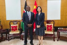 驻肯尼亚大使郭海燕会见非盟委员会前副主席姆温查-中非友好经贸发展工作委员会