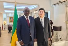 驻加蓬大使会见加外长奥南加-中非友好经贸发展工作委员会