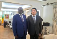 驻加蓬大使会见加蓬外长奥南加-中非友好经贸发展工作委员会