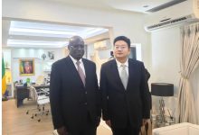 驻加蓬大使会见加外长奥南加-中非友好经贸发展工作委员会