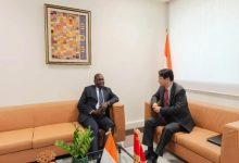 驻科特迪瓦大使会见科外交部部长级代表多索-中非友好经贸发展工作委员会