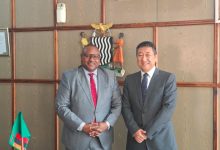 驻赞比亚大使会见赞外长汉贝-中非友好经贸发展工作委员会